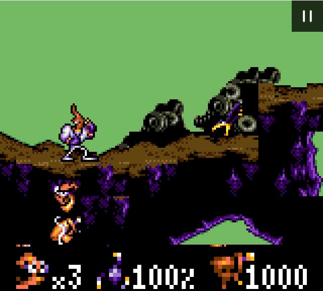 Earthworm Jim - Game Gear game screenshot (1995) by Playmates